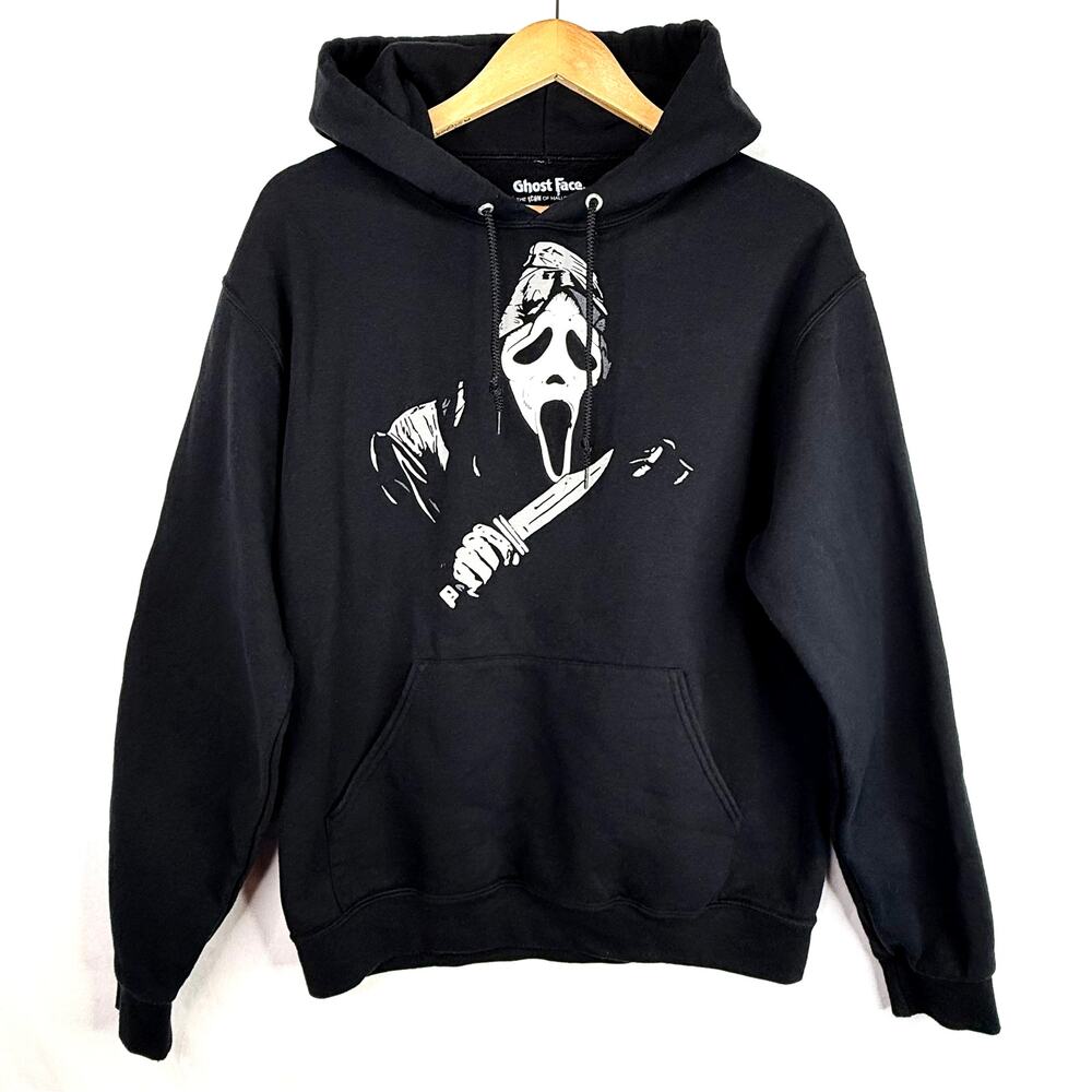 Ghost Face Want to Watch Scary Movies Hoodie Small